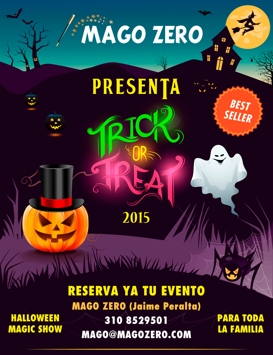 Show de magia Halloween trick or treat 2015
