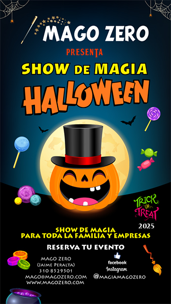 show de magia halloween 2025